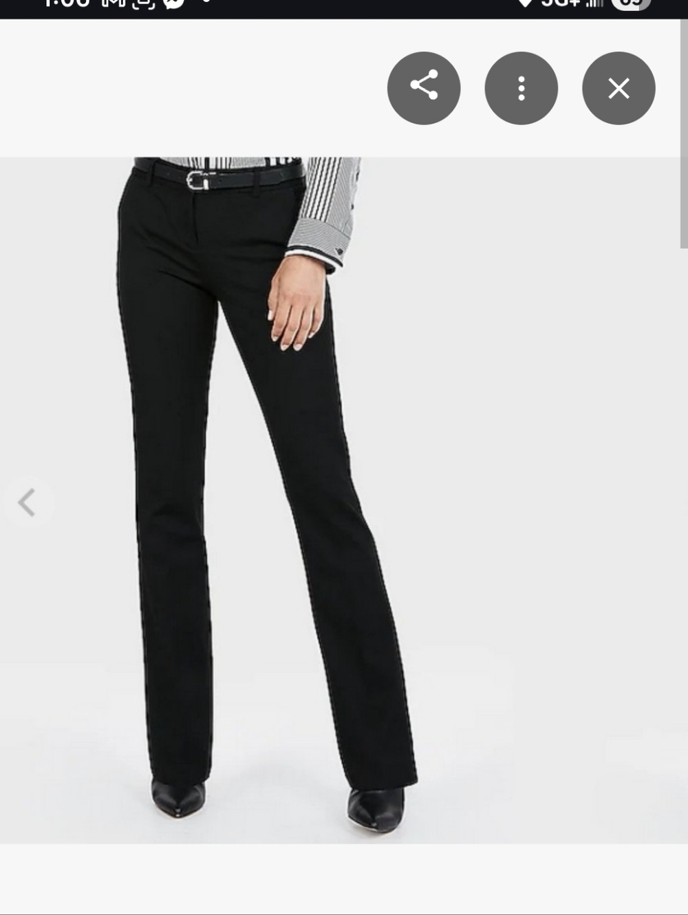 Express Columnist Barely Boot Trousers
